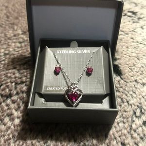 Earrings and Necklace